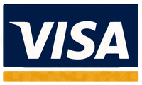 Visa Zahlungslogo für Einzahlungen im WildRobin Casino