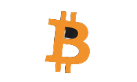 Bitcoin Kryptowährungslogo für anonyme Casino-Einzahlungen